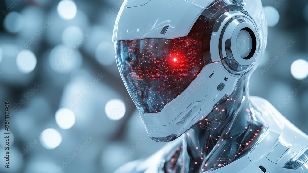 Poster rpa robotic process automation innovation technology concept business technology internet and networ