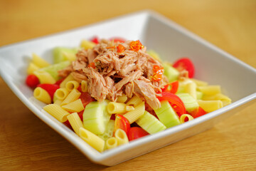 Tuna salad in bowl
