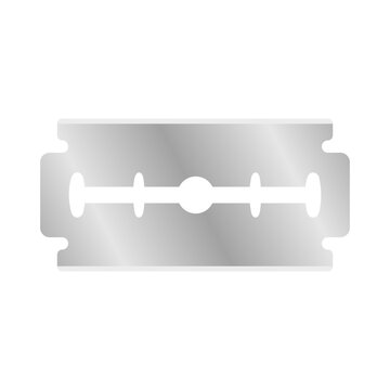recommend clip art: Illustration of a Shaving Razor Blade Vector Isolated on White. Razor Blade Vector Illustration. 