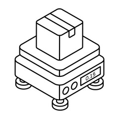 An editable design icon of carton