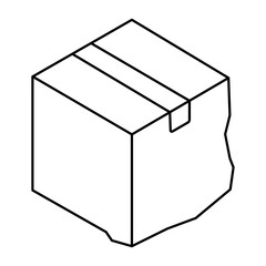 An editable design icon of carton