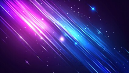Fototapeta premium Abstract Neon Light Streaks Background