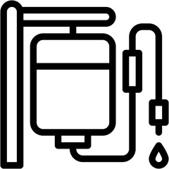 Intravenous Therapy, Intravenous Saline Drip, Intravenous Therapy, Hospital, Transfusion Icon