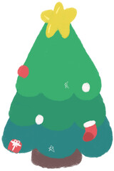 green christmas tree