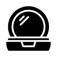 compact powder glyph icon