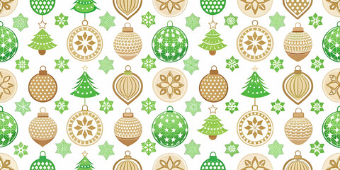 Seamless Minimal Background with Flat Compostable Packaging Christmas Ornaments � Eco-Friendly Zero Waste Holiday Design for Sustainable Celebrations