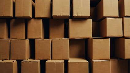 Abstract photo of stacked boxes.
