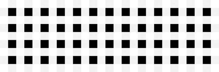 Obraz premium Black and white checkered pattern with evenly spaced squares. Geometric seamless design for backgrounds, textiles, and digital projects