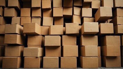 Abstract photo of stacked boxes.