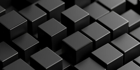 Abstract cubes background. Minimal geometric design. 3d render illustration style.