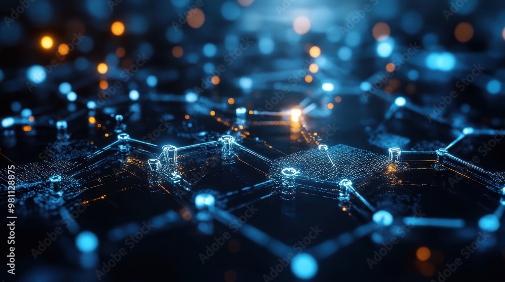 Poster science technology engineering and math stem concept business technology internet and network concep