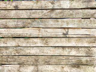 Obraz premium The textured background features weathered wooden planks, offering a rustic aesthetic with plenty of copy space for creative design