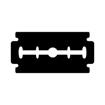 recommend clip art: Razor Blade Icon on White Background. Symbol Icon of Razor Blade Vector.