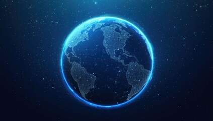 Obraz premium Digital Earth Globe