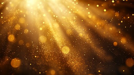 Obraz premium Abstract Gold Glitter and Light Background