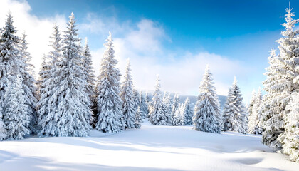Naklejka premium Winterlicher Wald 