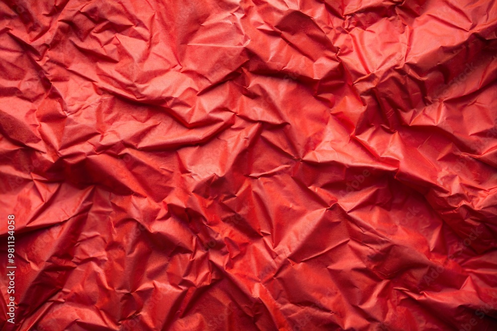 Canvas Prints close-up of red crinkled paper texture abstract study