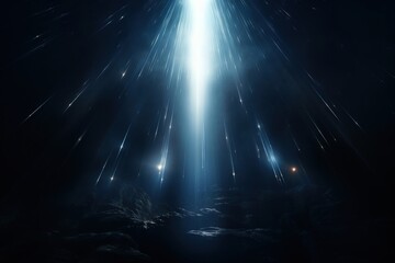 Blue light effect backdrop