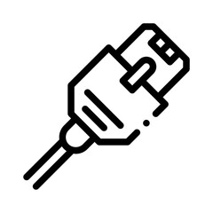network cable line icon
