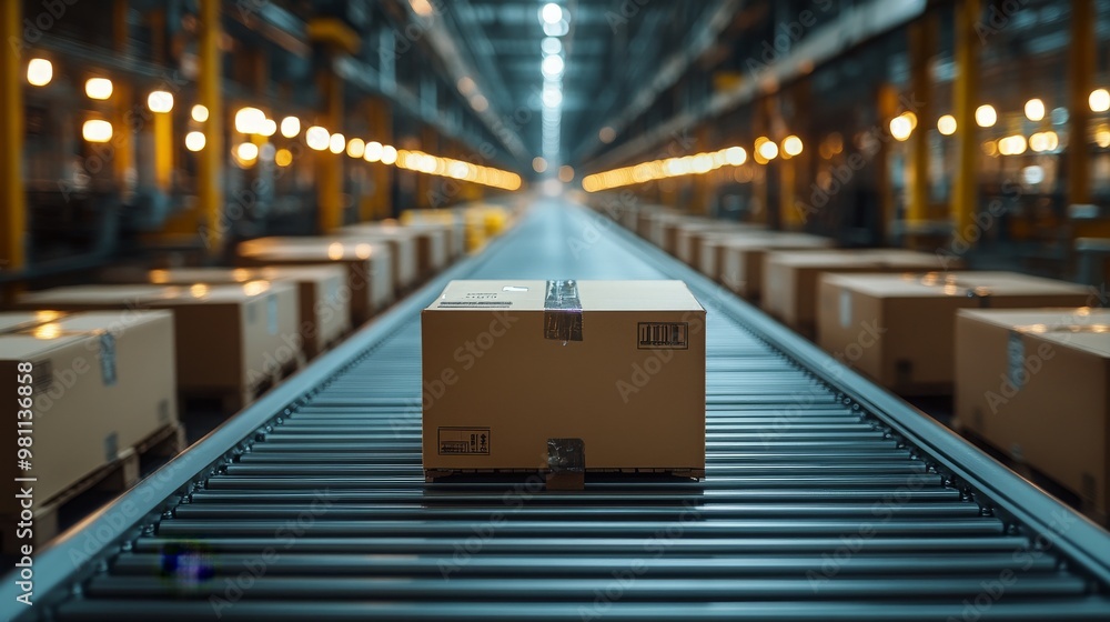 Poster machine learning algorithms enhancing package sorting in a busy distribution center