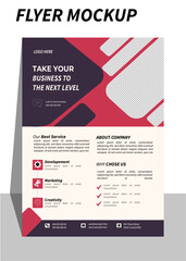 Corporate creative colorful business flyer template design. Abstract business flyer and editable vector template design.