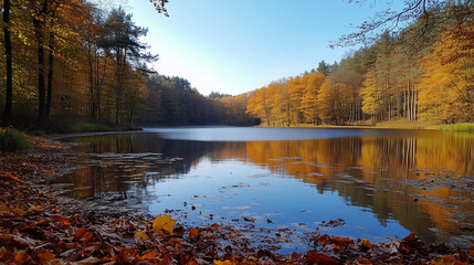 Fototapeta premium autumn in the park