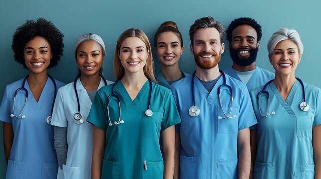 Diverse Healthcare Team Providing Friendly and Compassionate Care