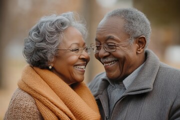 Retired Couple Celebrating Love and Life