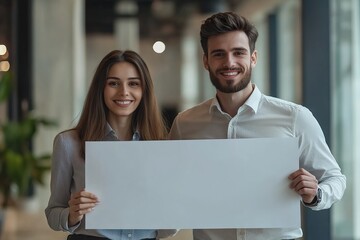 Blank Banner for Business Team Presentation