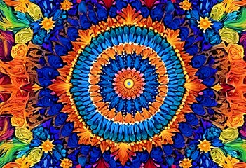 abstract background colorful visualization of the prototype of sound waves