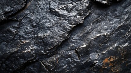 Naklejka premium Close-up of Weathered Natural Rock Formation with Textured Geological Patterns