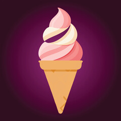 ice cream vector set clipart design
