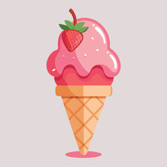 ice cream vector set clipart design