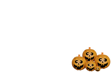 halloween pumpkin, 3D, PNG