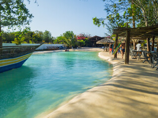 Blue hole at Jericoacoara, Ceara, Brazil.
