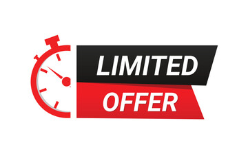  Limited Time Offer Vector Illustrations with white background