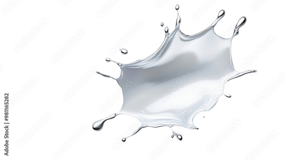 Poster A dynamic splash of liquid, capturing the essence of movement and fluidity. Perfect for creative and artistic projects.