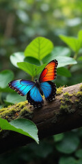 A colorful butterfly background image