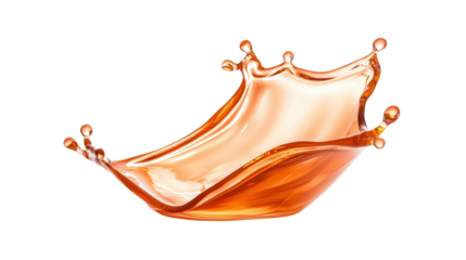 A stunning orange liquid splash, capturing motion and elegance. Perfect for creative projects and artistic designs.