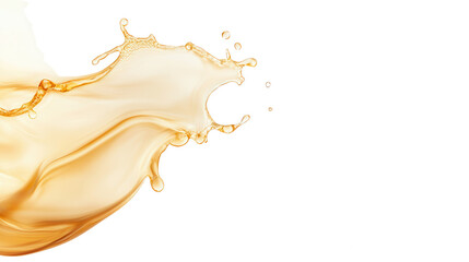 A vibrant splash of golden liquid, capturing the essence of freshness and energy, perfect for various creative projects.