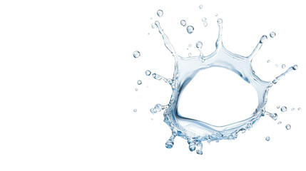 A vibrant water splash, capturing dynamic motion and energy, perfect for conveying freshness and vitality in visuals.