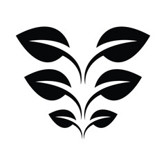 vector illustration of leaf silhouette