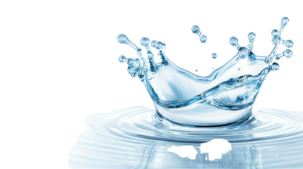 Captivating water splash capturing motion and vitality, ideal for themes of refreshment and nature in photography.