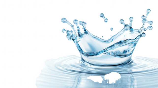 Captivating water splash capturing motion and vitality, ideal for themes of refreshment and nature in photography.