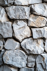 Stone texture defines the wall. Generative ai.