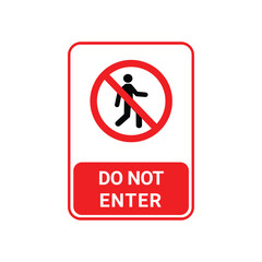 do not enter icon vector art