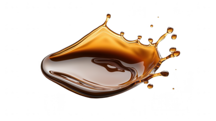 Rich, glossy liquid splash creates an eye-catching visual element, perfect for food, beverage, or artistic designs.