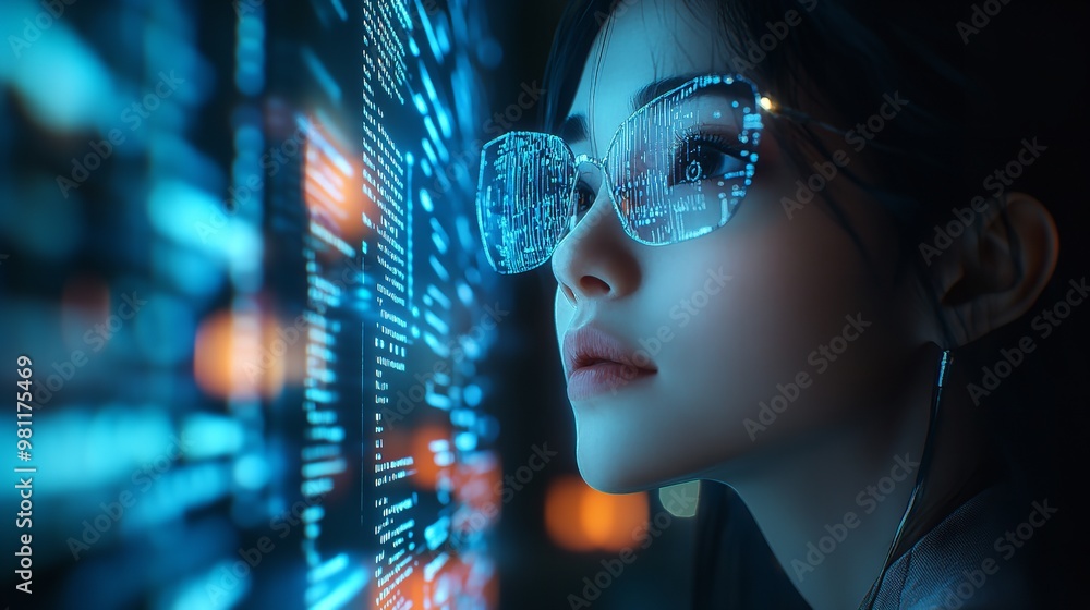 Poster a student learning from a virtual tutor, represented by the gpt ai.generative ai