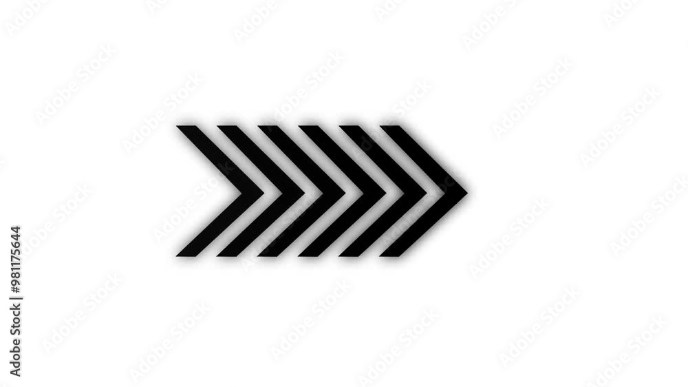 Poster black solid color swipe right-pointing arrow icon. right directional arrow white background with dig
