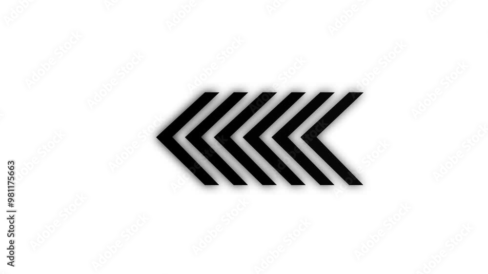 Poster white solid color swipe right-pointing arrow icon. right directional arrow black background with dig